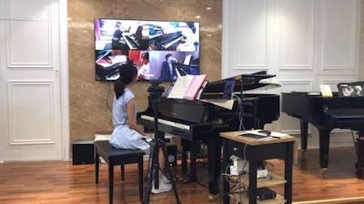 八大胜特邀艺术家浙江音乐学院钢琴系丁阳博士Hybrid远程教育大师班+音乐会圆满成功