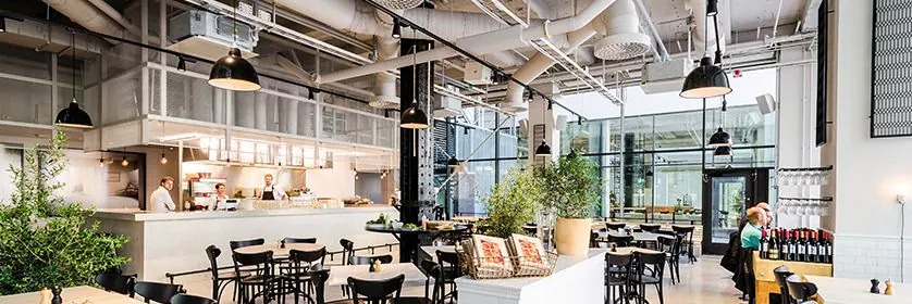 八大胜助力斯德哥尔摩的法国工业风餐厅Usine