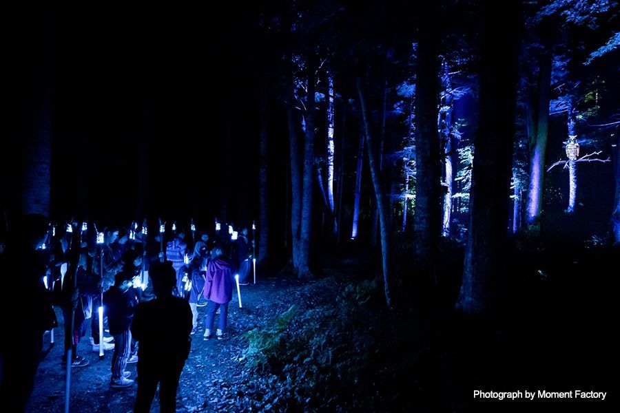 案例｜八大胜为壮观的Kamuy Lumina魔法夜行旅游项目提供配乐设备
